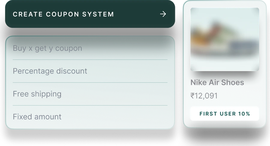 Coupon system UI