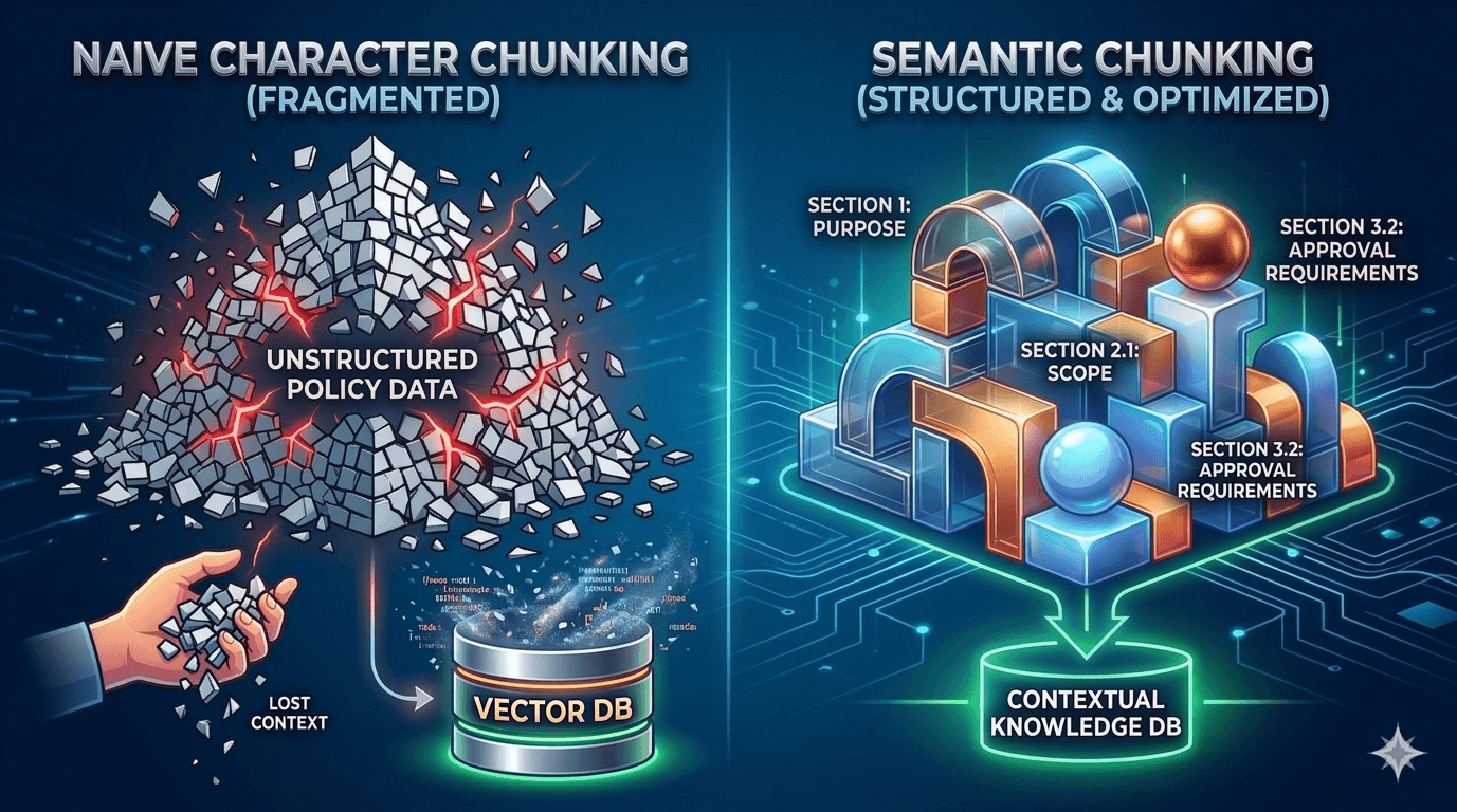 Stop Splitting Blindly: How Semantic Chunking Fixed Our RAG Pipeline